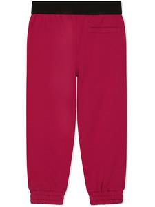 Dolce & Gabbana Kids Trainingsbroek met logoband - Rood