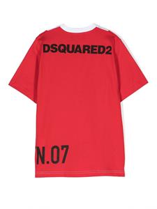 Dsquared2 Kids Tweekleurig T-shirt - Rood