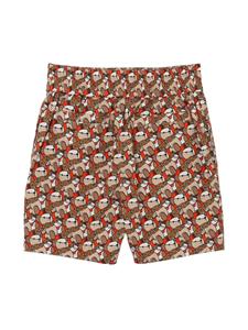 burberrykids Burberry Kids Romper met beerprint - Bruin