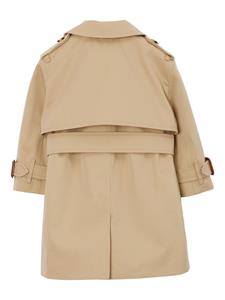 Burberry Kids Trenchcoat met capuchon - Beige