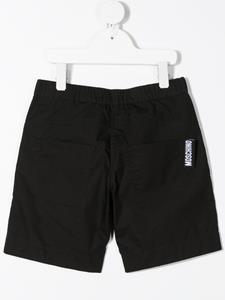 moschinokids Moschino Kids Trainingsshorts met logo - Zwart