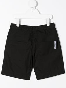 Moschino Kids Trainingsshorts met logo - Zwart