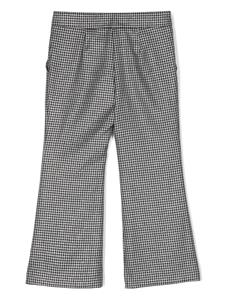 pinkokids Pinko Kids Broek met pied-de-poule print - Zwart