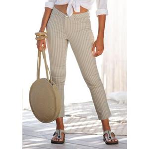 Lascana 7/8-jegging met gestreepte print in slim-fit, superstretch stof