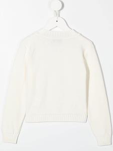 MIMI Kabelgebreid vest - Wit