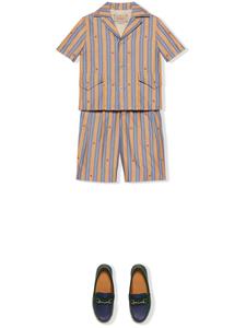 Gucci Kids Shorts met geborduurd logo - Oranje