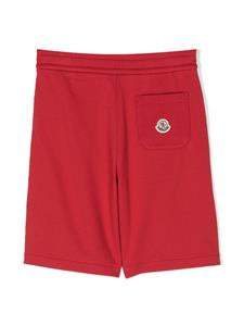 monclerenfant Moncler Enfant Shorts met streepdetail - Rood