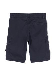 stoneislandjunior Stone Island Junior Shorts met logopatch - Blauw