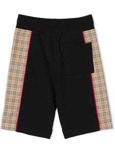 burberrykids Burberry Kids Geruite shorts - Zwart