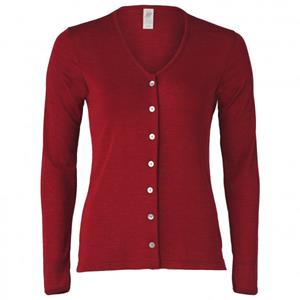 Engel - Damen Cardigan Feinripp - Wollen vest, rood