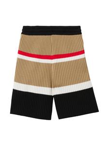 burberrykids Burberry Kids Gestreepte shorts - Zwart