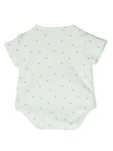 Knot Romper met grafische print - Groen