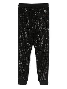 michaelkorskids Michael Kors Kids Joggingbroek met logoplakkaat - Zwart