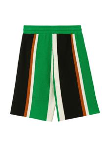 burberrykids Burberry Kids Gestreepte shorts - Zwart