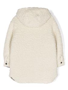 Monnalisa Parka met imitatie lamswol - Beige