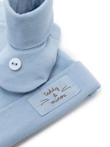 Twee hoeden met logopatch - Roze