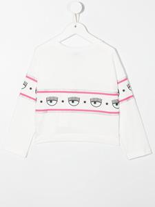 chiaraferragnikids Chiara Ferragni Kids T-shirt met logoprint - Wit