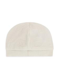 dolce&gabbanakids Dolce & Gabbana Kids Muts met DG-logo jacquard - Wit