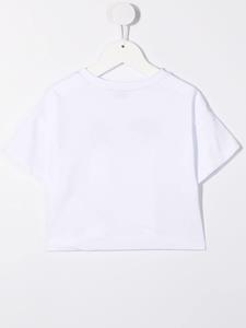 chiaraferragnikids Chiara Ferragni Kids T-shirt met logoprint - Wit