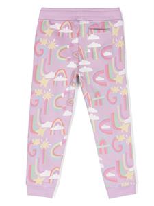 stellamccartneykids Stella McCartney Kids Broek met wijde pijpen - Paars
