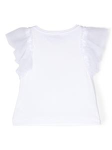 chiaraferragnikids Chiara Ferragni Kids Top met logo - Wit