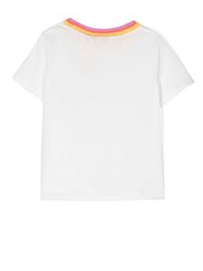 zimmermannkids ZIMMERMANN Kids T-shirt met contrasterende kraag - Wit