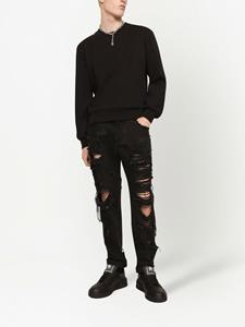 dolce&gabbana Dolce & Gabbana Sweater met logo-reliëf - Zwart