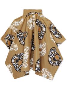 burberrykids Burberry Kids Cape met print - Bruin