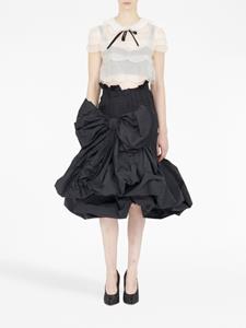 maisonmargiela Maison Margiela Rok met strikdetail en ruches - Zwart
