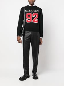 alexandermcqueen Alexander McQueen Intarsia trui - Zwart