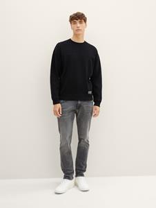 TOM TAILOR Denim Kapuzensweatjacke, mit Kängurutasche