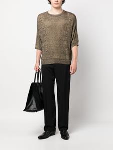 saintlaurent Saint Laurent Gebreide top - Goud