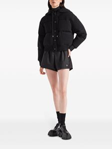 Prada Wol-kasjmier donsjack - Zwart