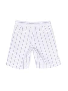 brunellocucinellikids Brunello Cucinelli Kids Shorts met streep - Wit