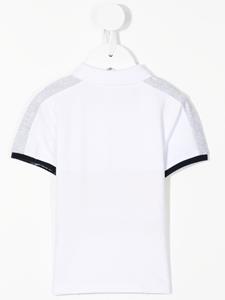 BOSS Kidswear Poloshirt met logostreep - Wit