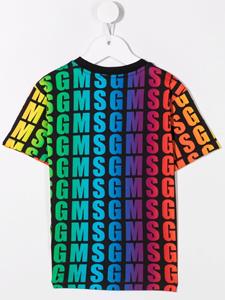 msgmkids MSGM Kids T-shirt met logoprint - Blauw