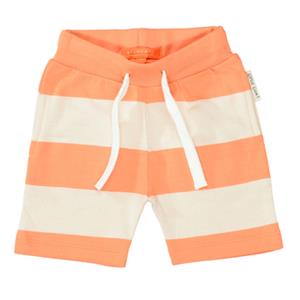 Staccato Sweatbermudas orange gestreept