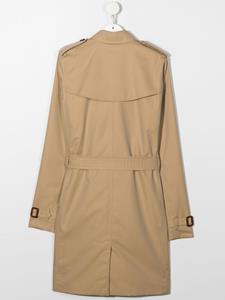 burberrykids Burberry Kids Trenchcoat met dubbele rij knopen - Beige