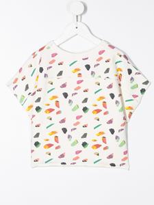 Andorine T-shirt met geometrische print - Wit