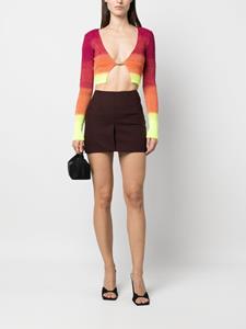 GCDS Cropped vest - Geel