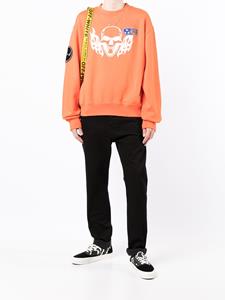 heronpreston Heron Preston Sweater met doodskopprint - Oranje
