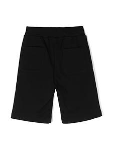 balmainkids Balmain Kids Shorts met logo-reliëf - Zwart