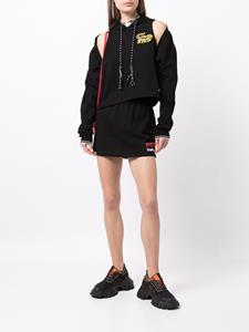 groundzero Ground Zero Mini-rok met logoprint - Zwart