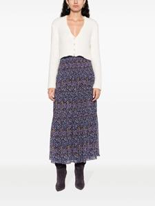 marantétoile MARANT ÉTOILE Nunca midi-rok met bloemenprint - Paars
