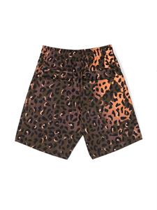 marceloburloncountyofmilankids Marcelo Burlon County Of Milan Kids Shorts met dierenprint - Bruin