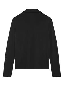 saintlaurent Saint Laurent Poloshirt met geborduurd logo - Zwart