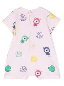monclerenfant Moncler Enfant Romper met grafische print - Roze