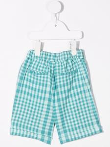 Knot Geruite shorts - Blauw