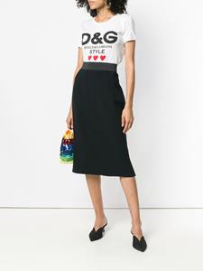 Dolce & Gabbana high waist rok - Zwart