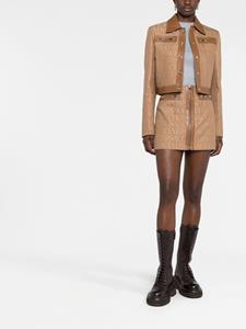 Versace Mini-rok met print - Bruin